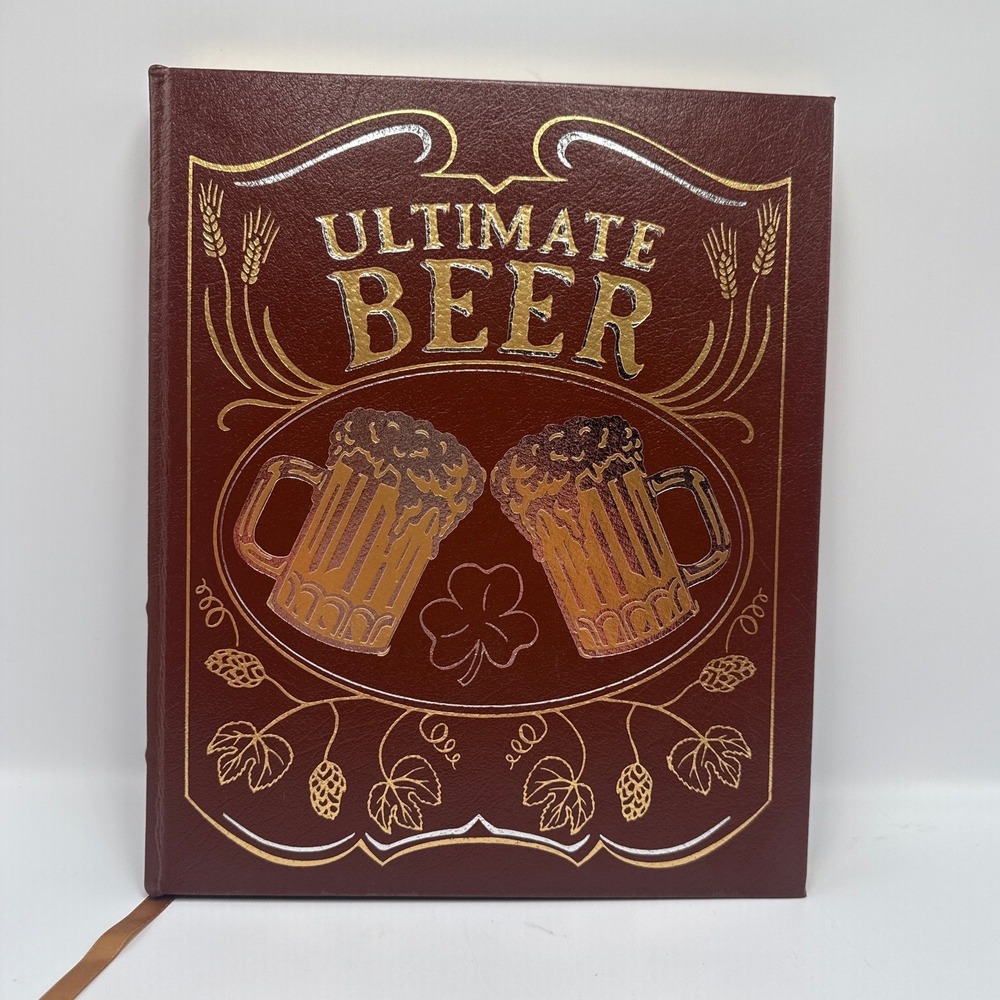 Ultimate Beer Michael Jackson DK Publishing Hardcover Faux Leather Gold Embossed
